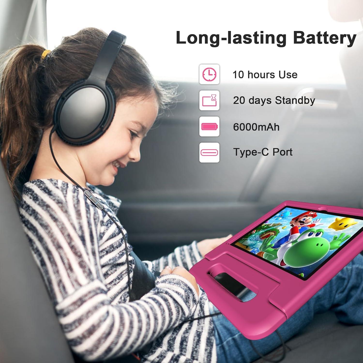 Tablet para Niños VNEIMQN 10.1" 64GB Octa-Core Rosa