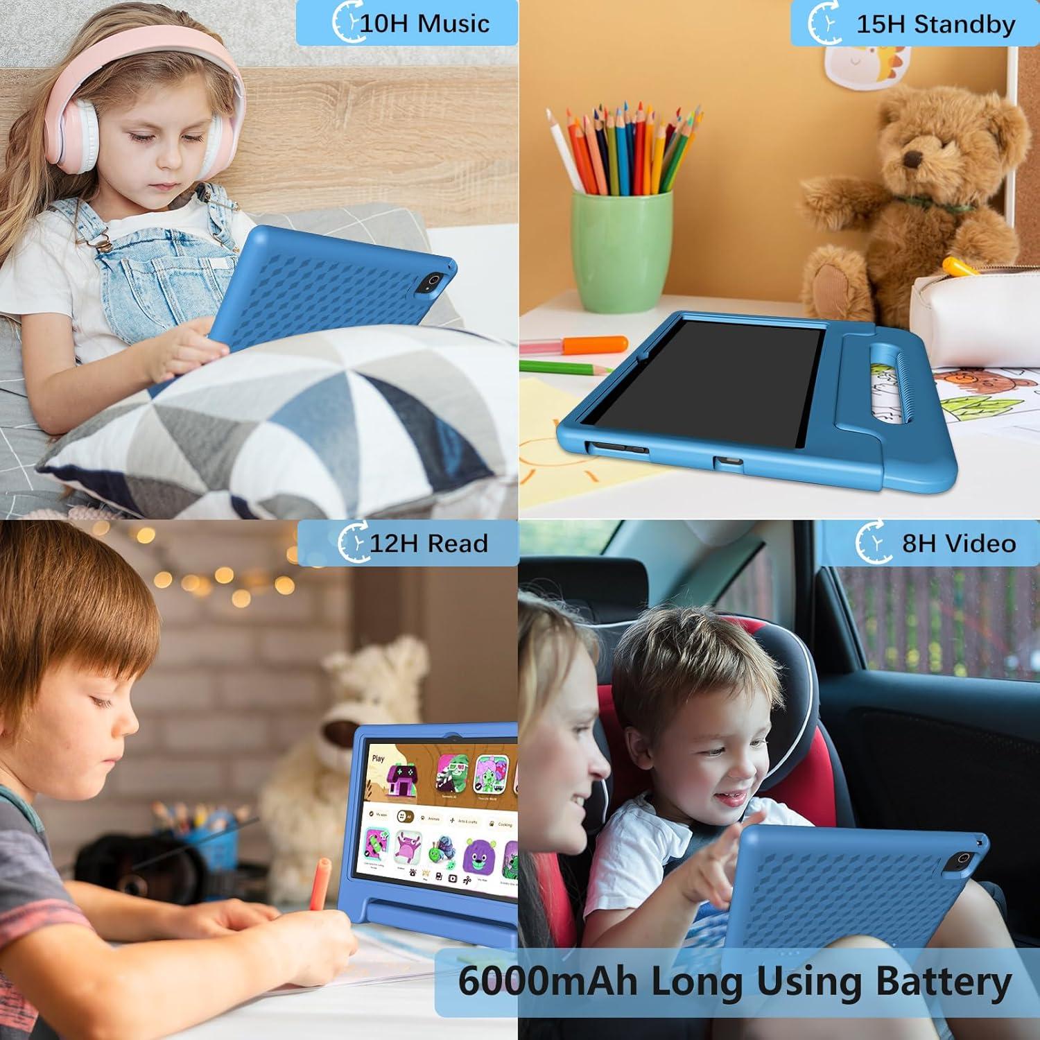 Tableta ITDULCET 10.1" Android 14 8GB+64GB para Niños