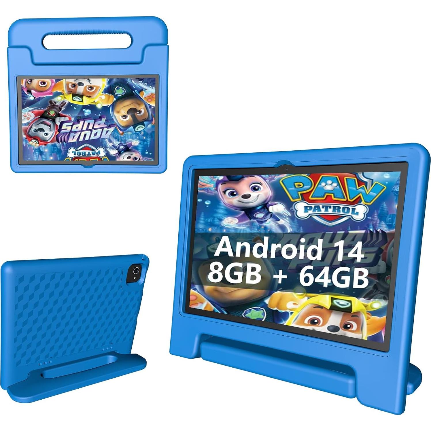 Tableta ITDULCET 10.1" Android 14 8GB+64GB para Niños