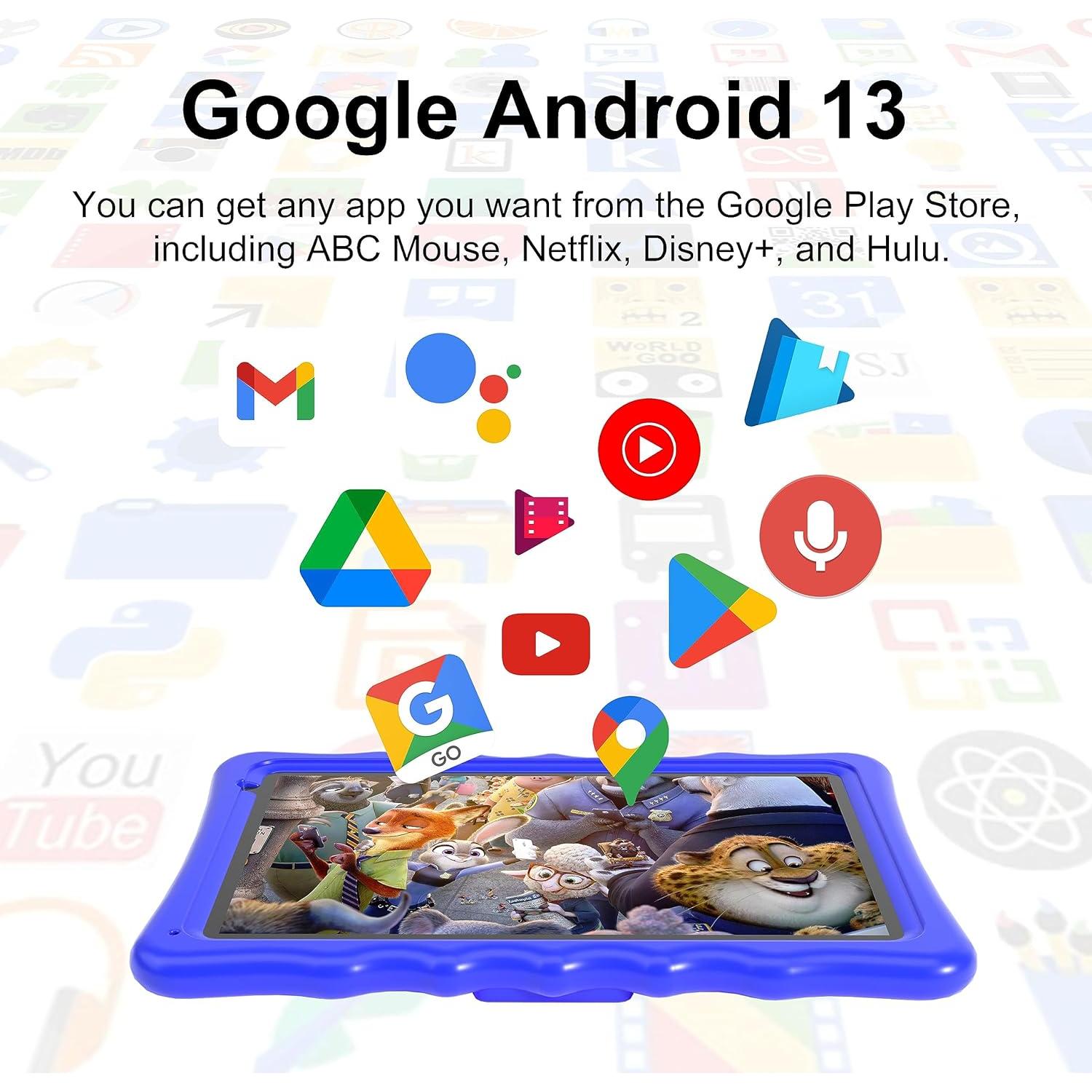 Tablet para Niños BYYBUO A70W 10.1" Android 13 2GB 32GB