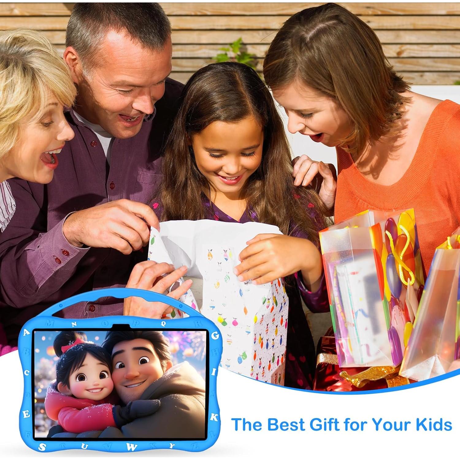 Tableta Educativa para Niños MengDash 10.1" Android 14 8GB RAM 64GB