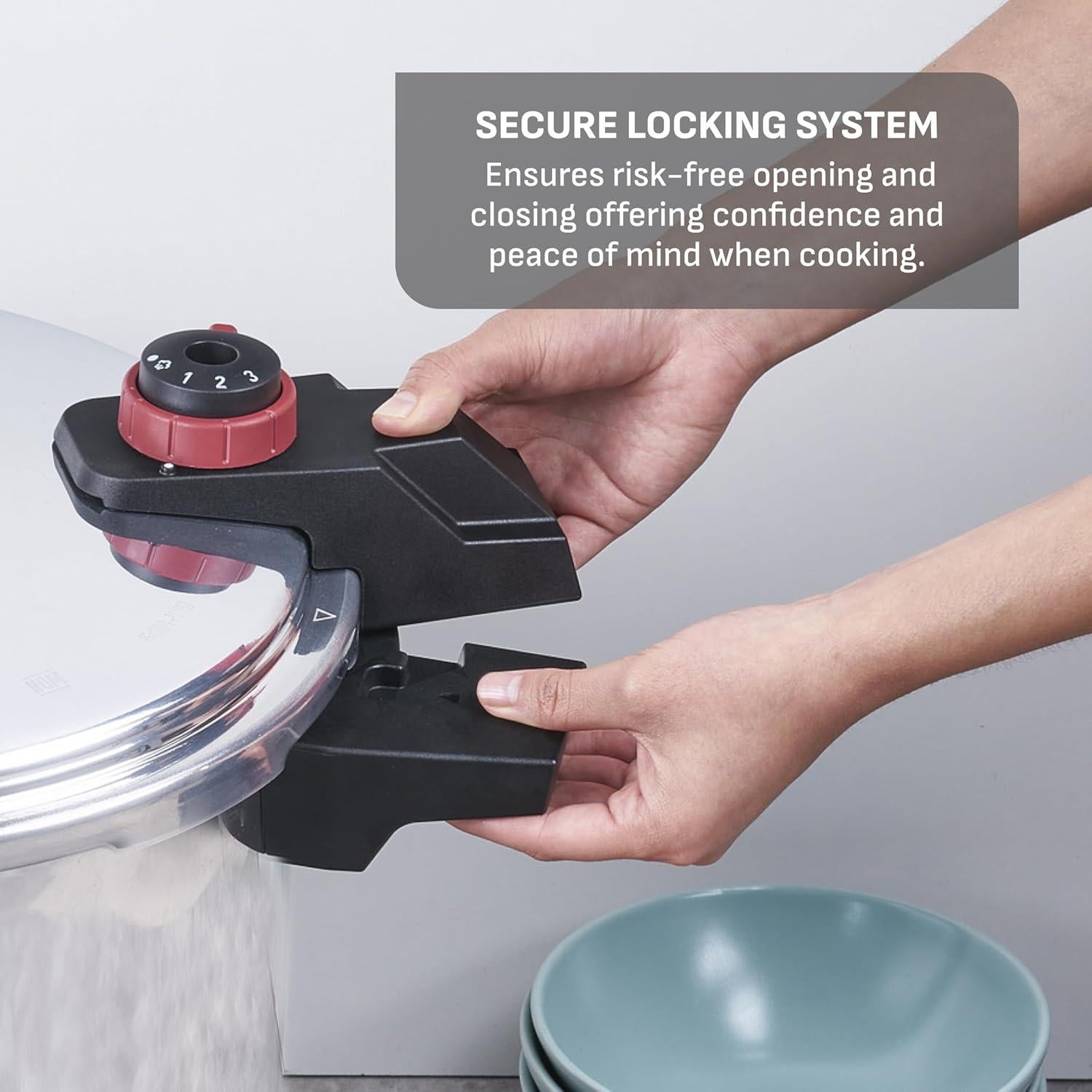 Olla a presión Tefal Canner 22 Qt de aluminio pulido