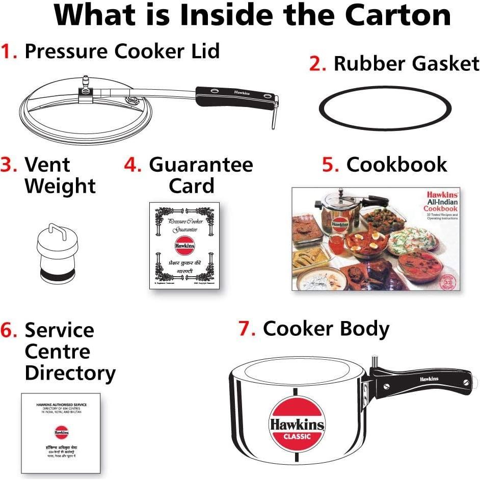 Olla a Presión Hawkins Clásico 3 Litros Aluminio Plata