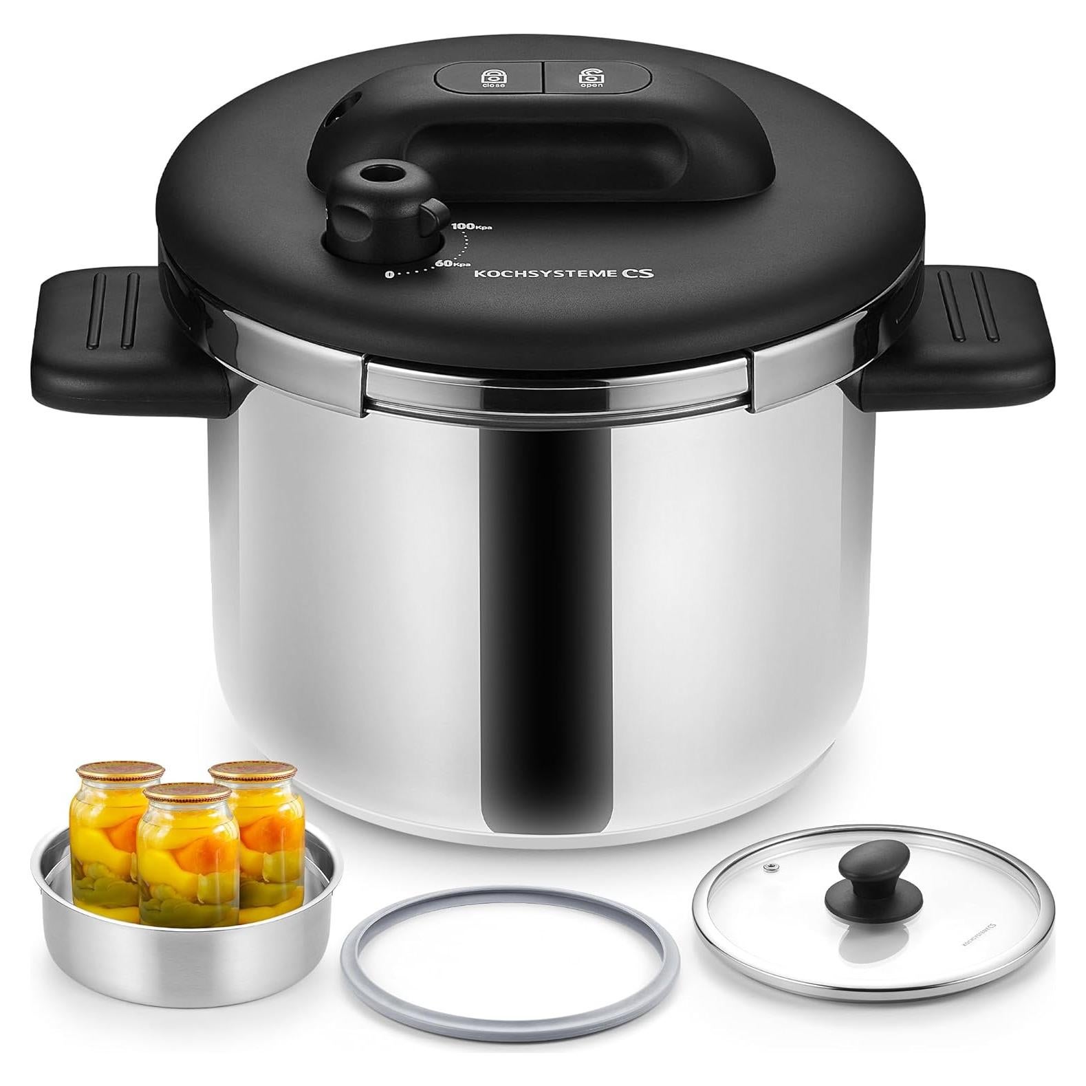 Olla de Presión KOCH SYSTEME CS Acero Inoxidable 6.3L