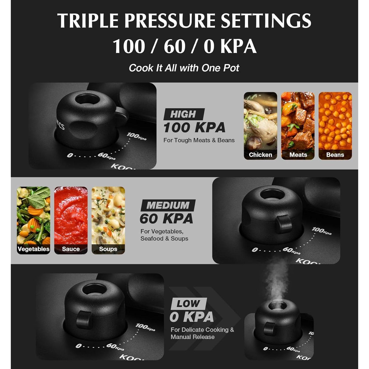 Olla de Presión KOCH SYSTEME CS Acero Inoxidable 6.3L