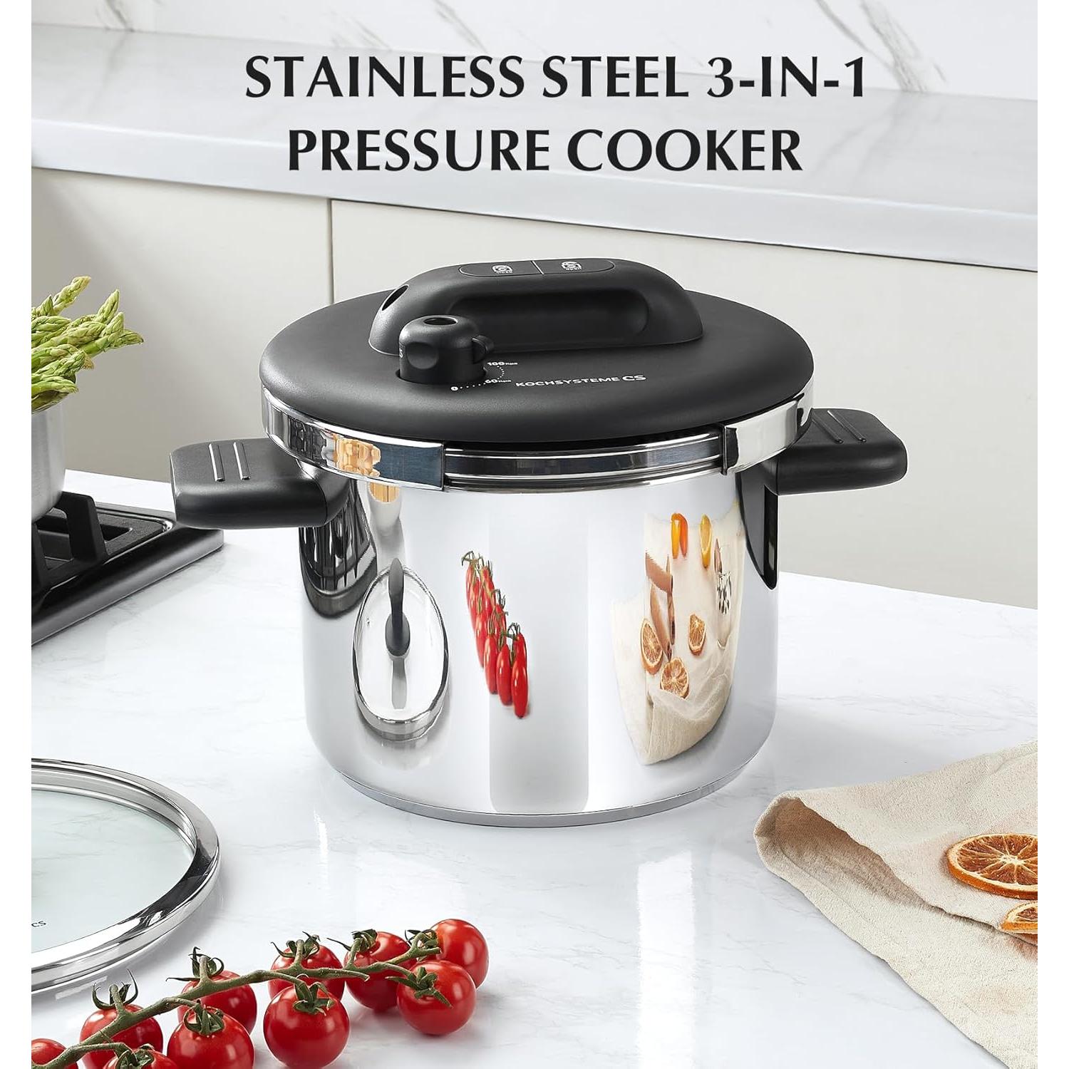 Olla de Presión KOCH SYSTEME CS Acero Inoxidable 6.3L