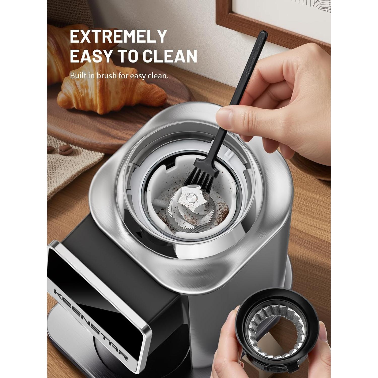 Molinillo de café Keenstar CG-180 con muelas cónicas 34 niveles