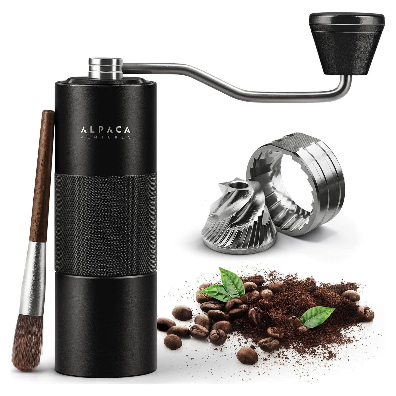 Molino de Café Manual ALPACA VENTURES - Acero Inoxidable Ajustable