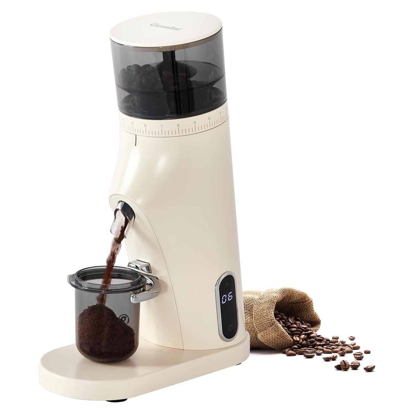 Molinillo de Café Eléctrico Gemilai G9010B Blanco 80g