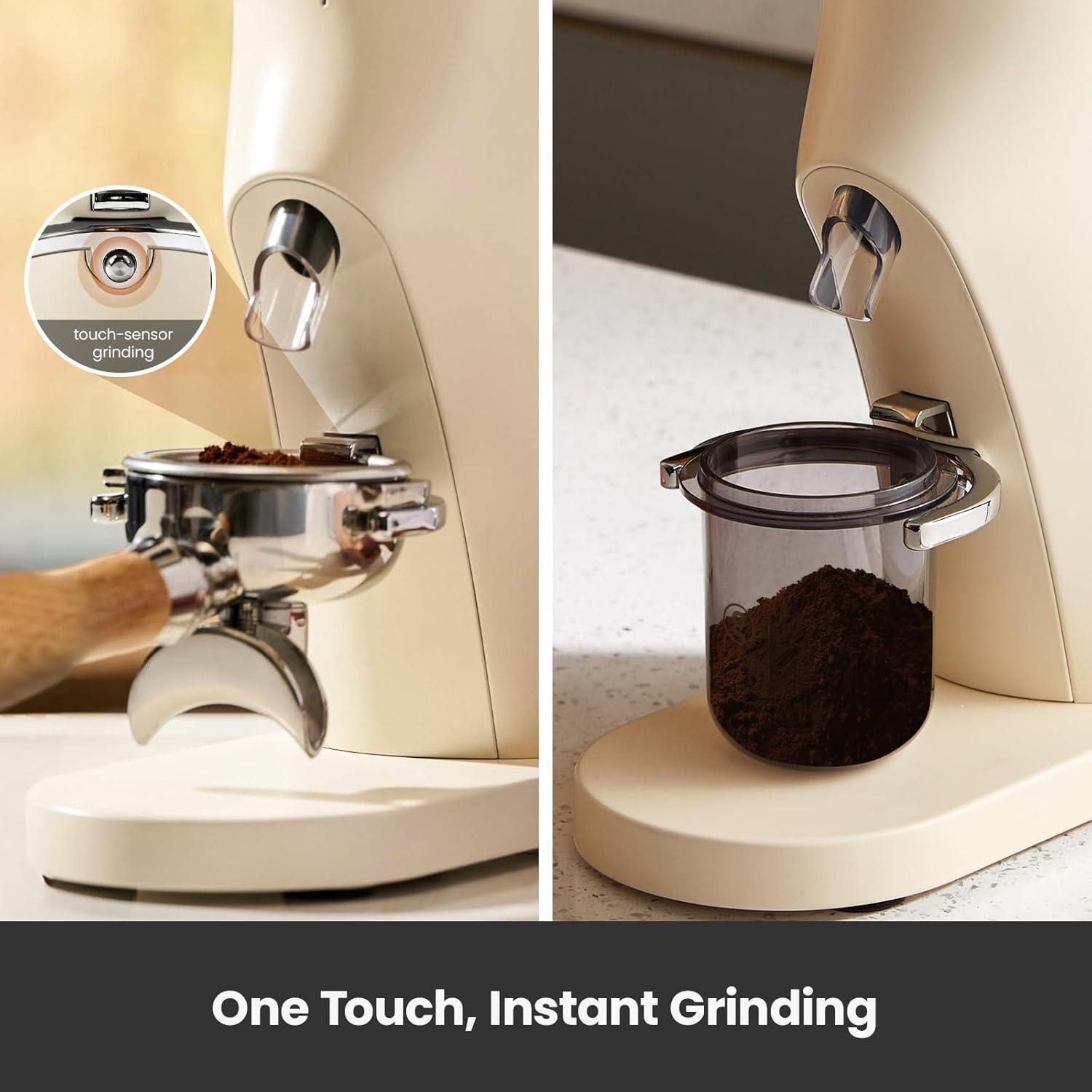 Molinillo de Café Eléctrico Gemilai G9010B Blanco 80g