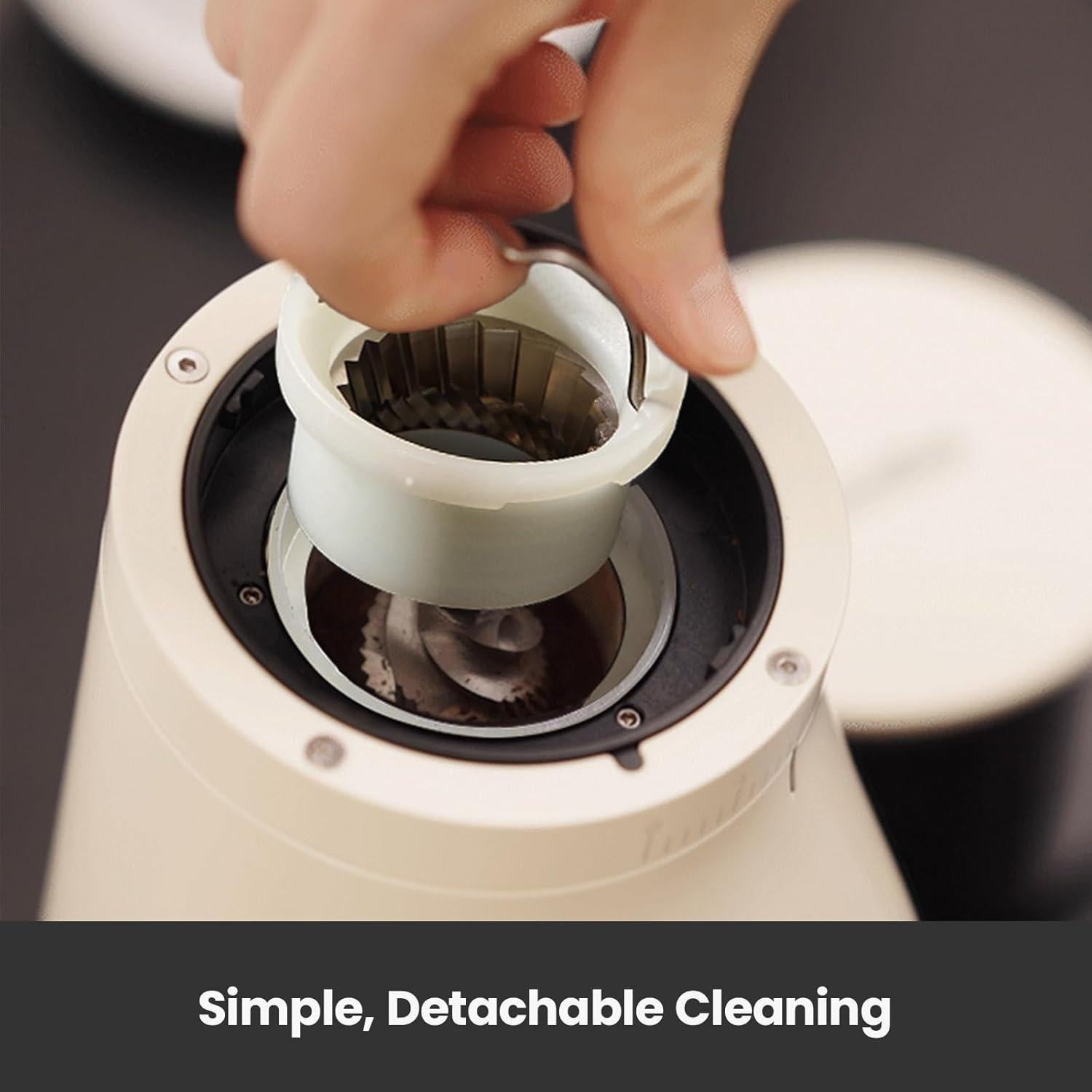 Molinillo de Café Eléctrico Gemilai G9010B Blanco 80g