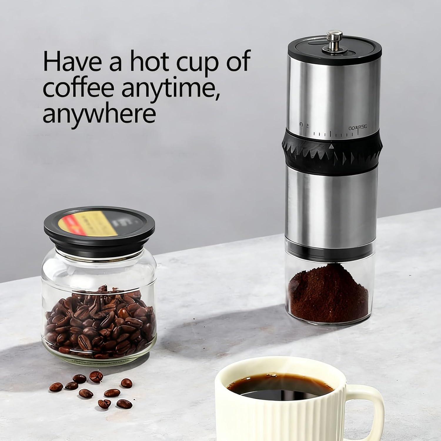 Molinillo de Café Eléctrico Portátil Toycol 220g USB Inoxidable