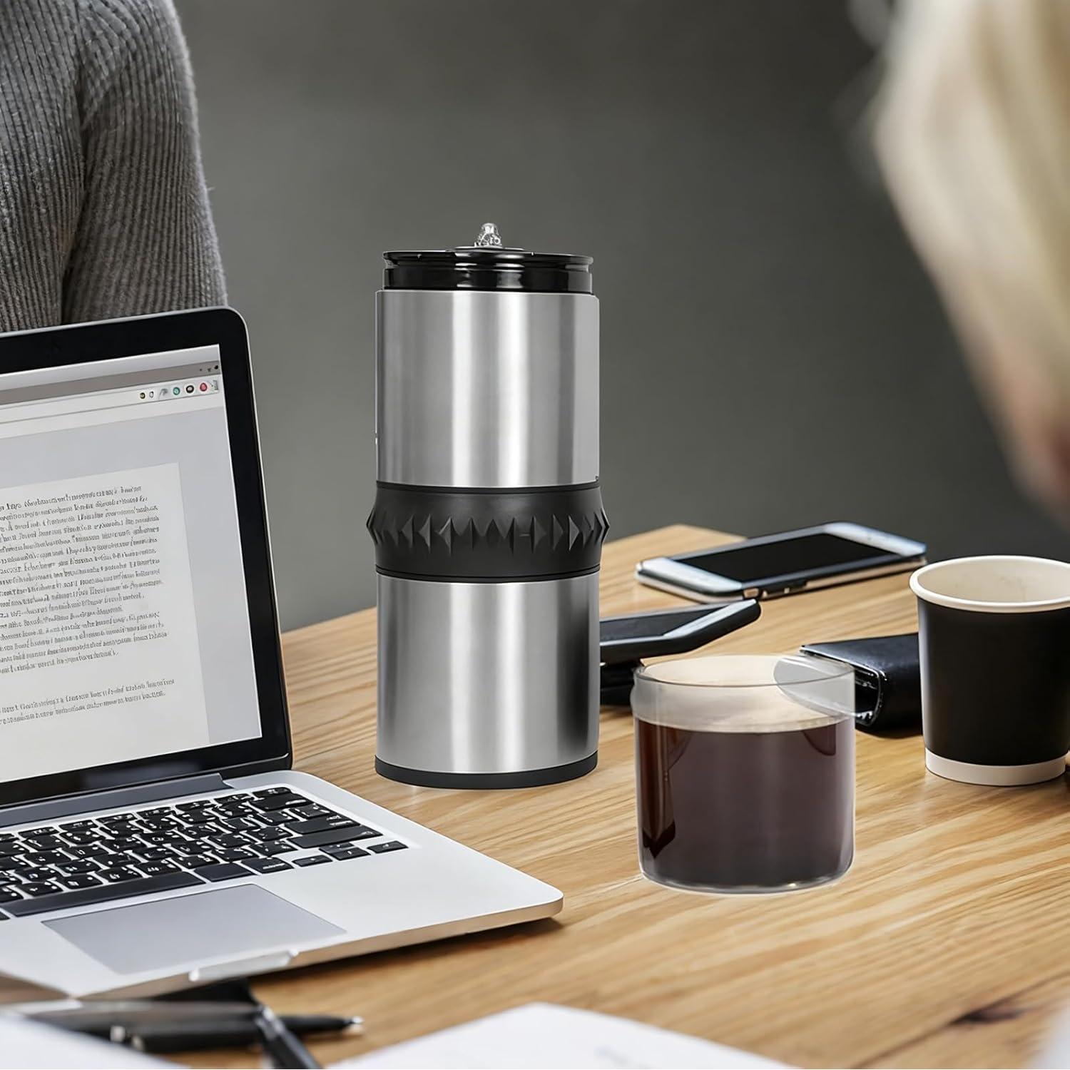 Molinillo de Café Eléctrico Portátil Toycol 220g USB Inoxidable