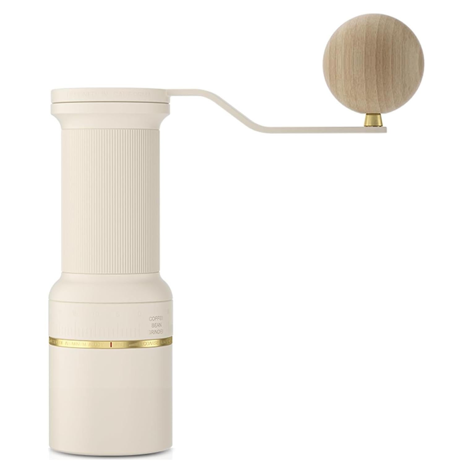 Molinillo de Café Manual Cocinare B38 Ultra - 30g, Blanco Vintage