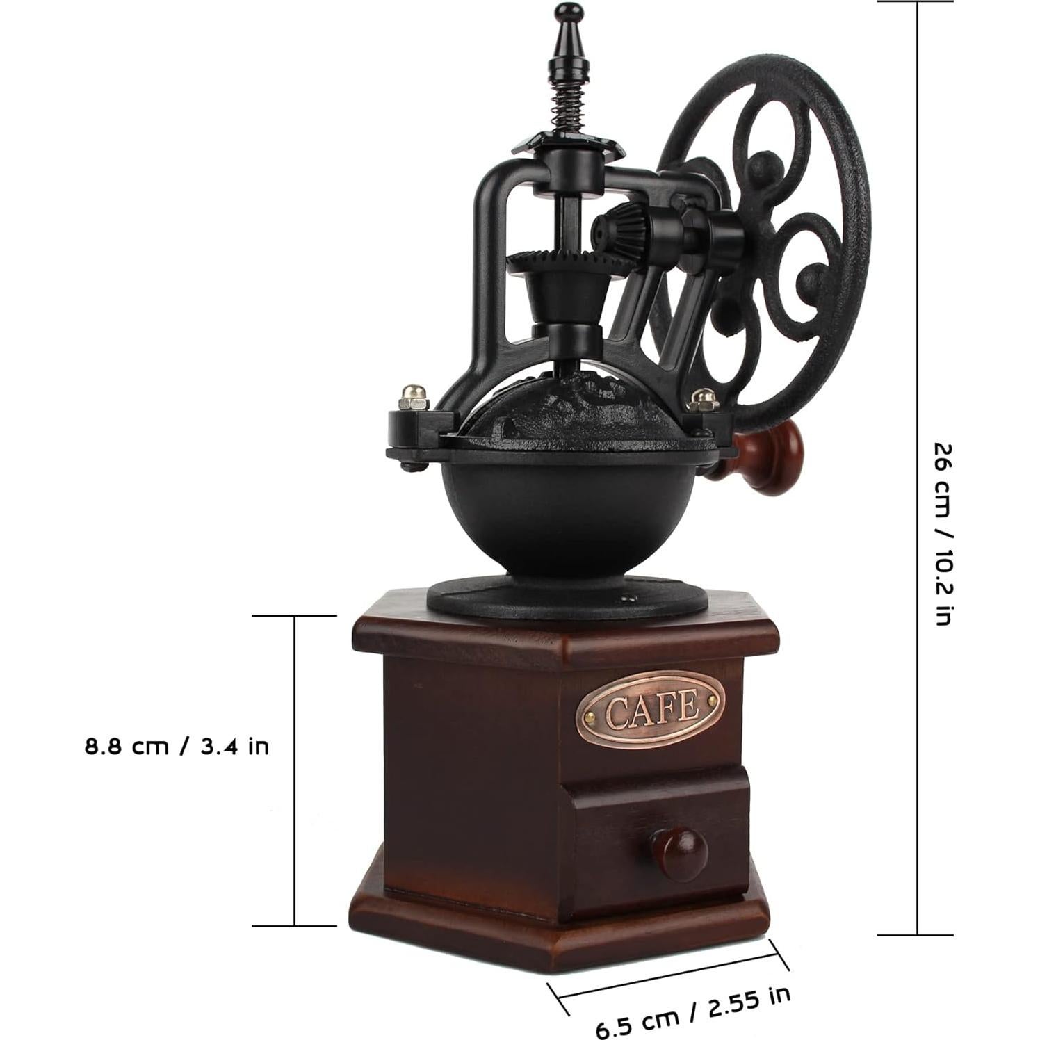 Molino de Café Manual LITAITAI de Madera y Hierro Fundido