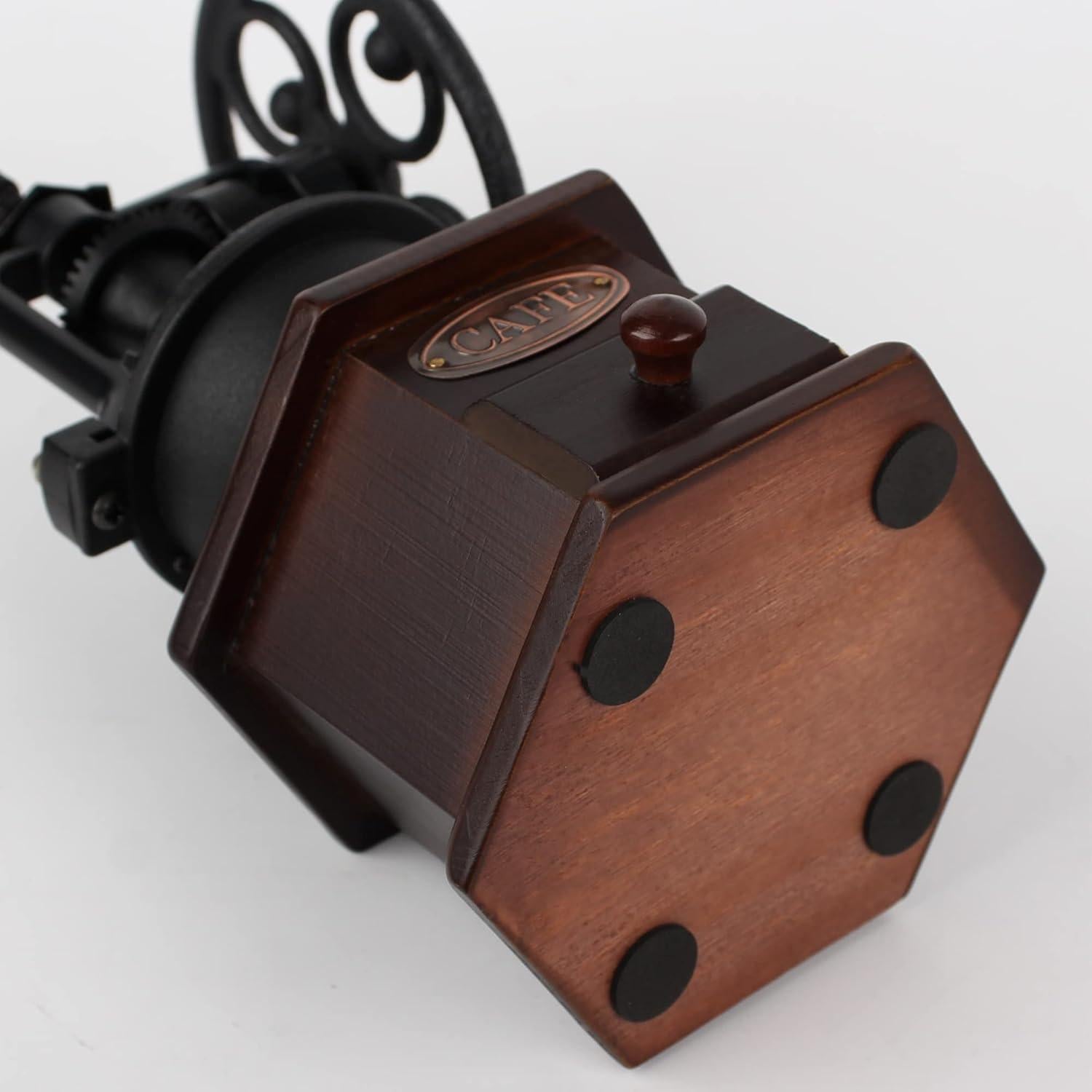 Molino de Café Manual LITAITAI de Madera y Hierro Fundido