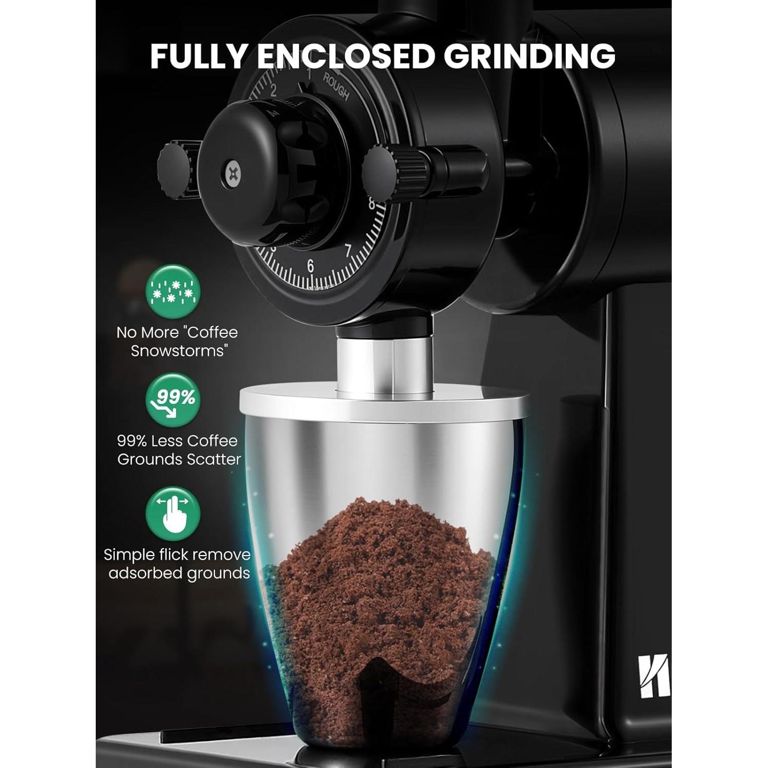 Molino de Café Eléctrico Huanyu HY-CG-01 227g Ajustable