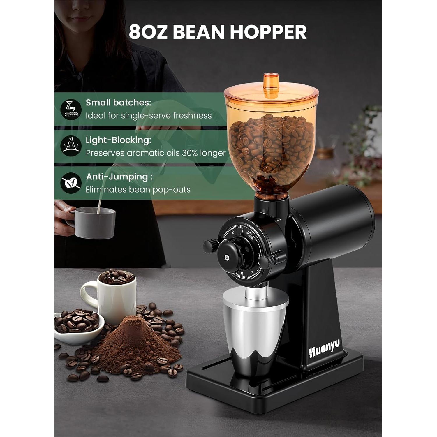 Molino de Café Eléctrico Huanyu HY-CG-01 227g Ajustable