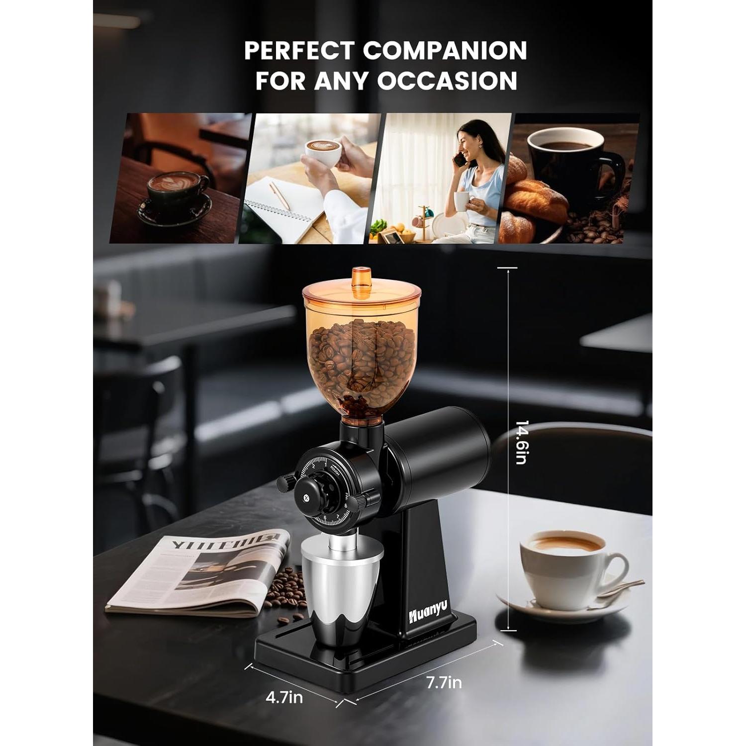 Molino de Café Eléctrico Huanyu HY-CG-01 227g Ajustable
