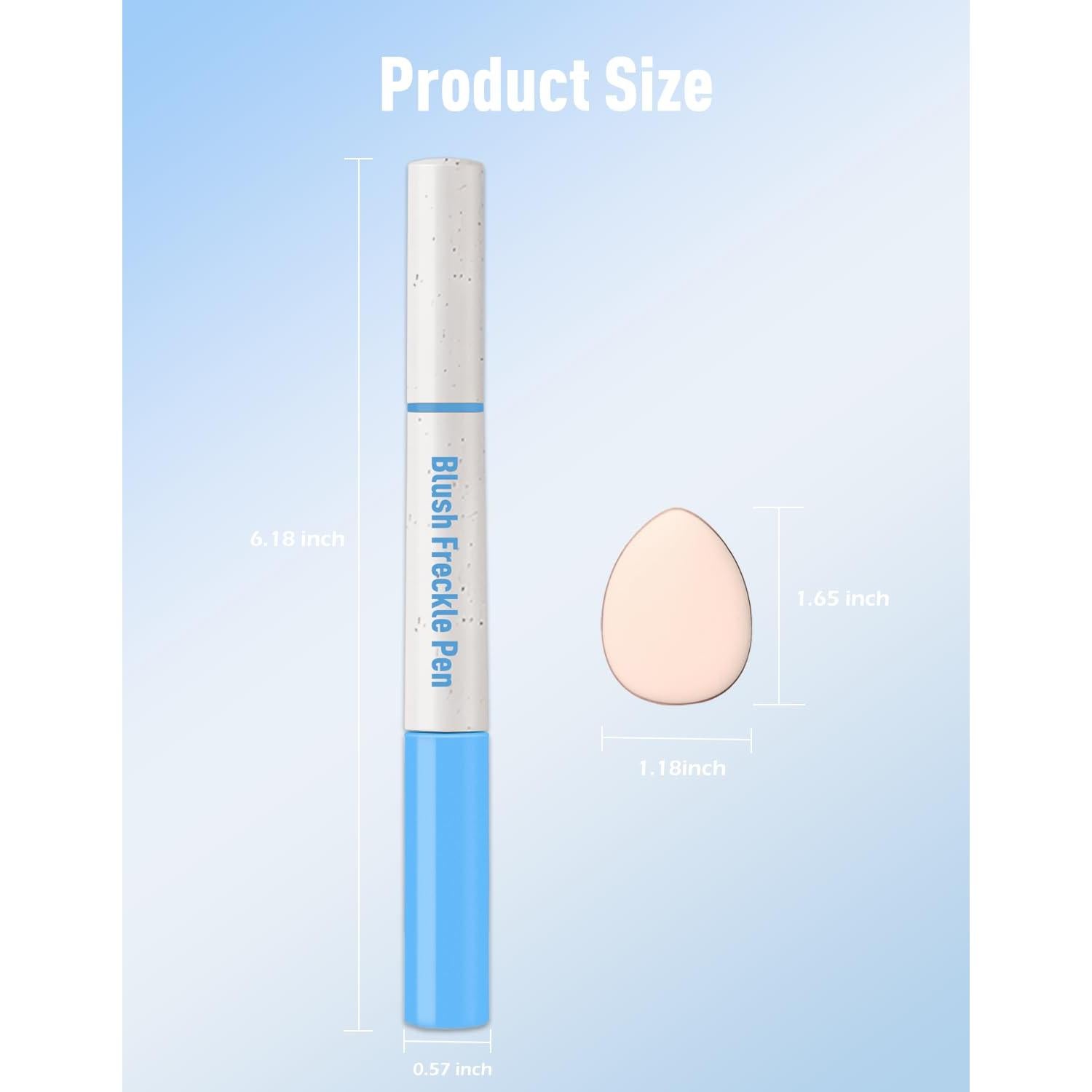 Bolígrafo 2 en 1 Rubor Líquido y Sello de Pecas Wugbc