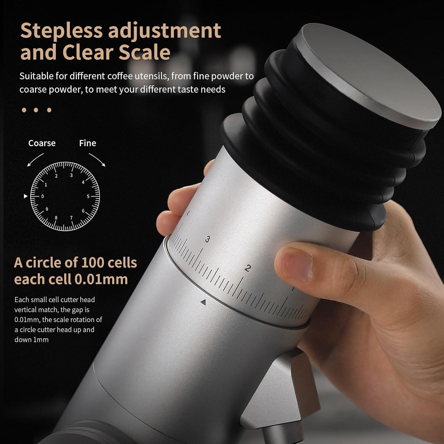 Molino de Café Eléctrico Bincoo BC-DM01 30g 38mm Cónico