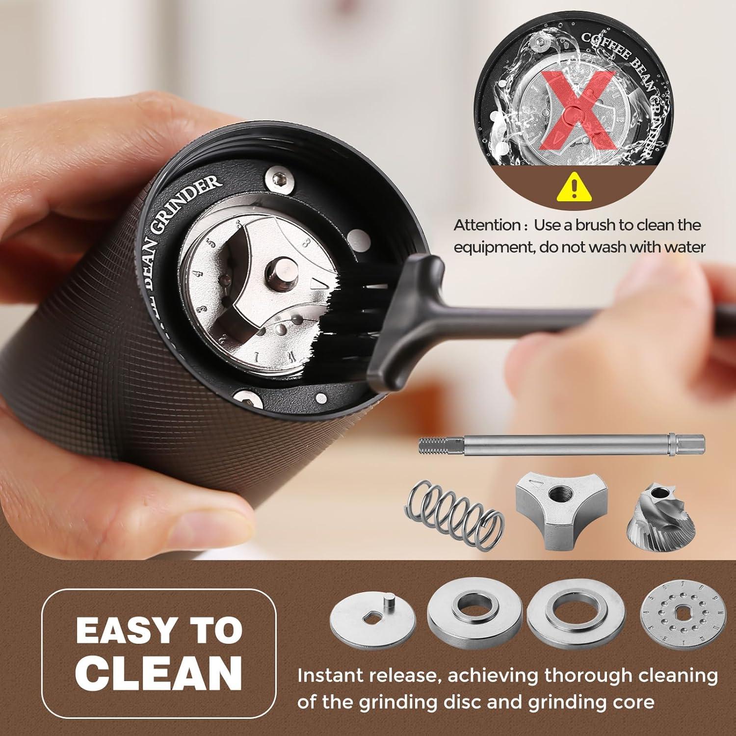 Molino de Café Manual Warmthmaster de Acero Inoxidable 25g