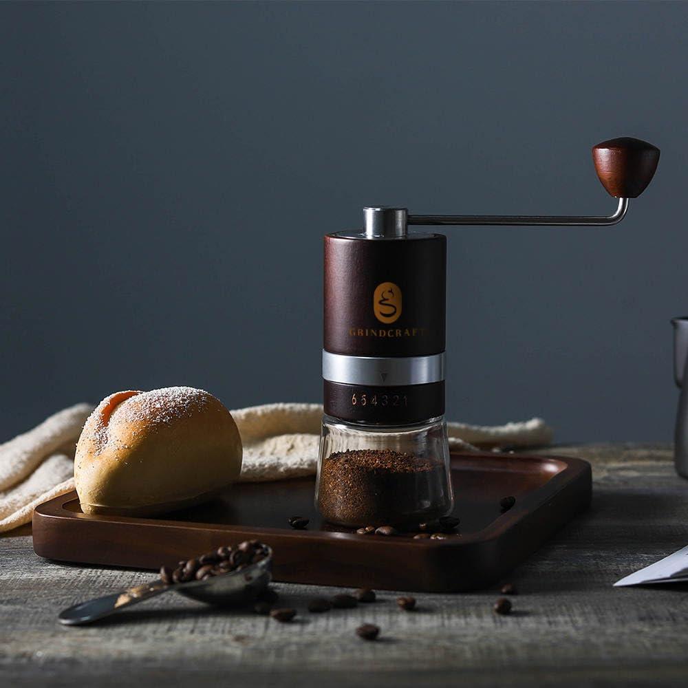 Molino de Café Manual GRINDCRAFT - Madera de Haya, Molienda Precisa