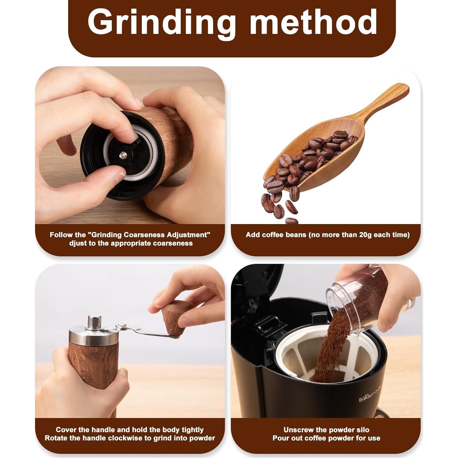 Molinillo de Café Manual Iwpsttrk Acero Inoxidable 331g