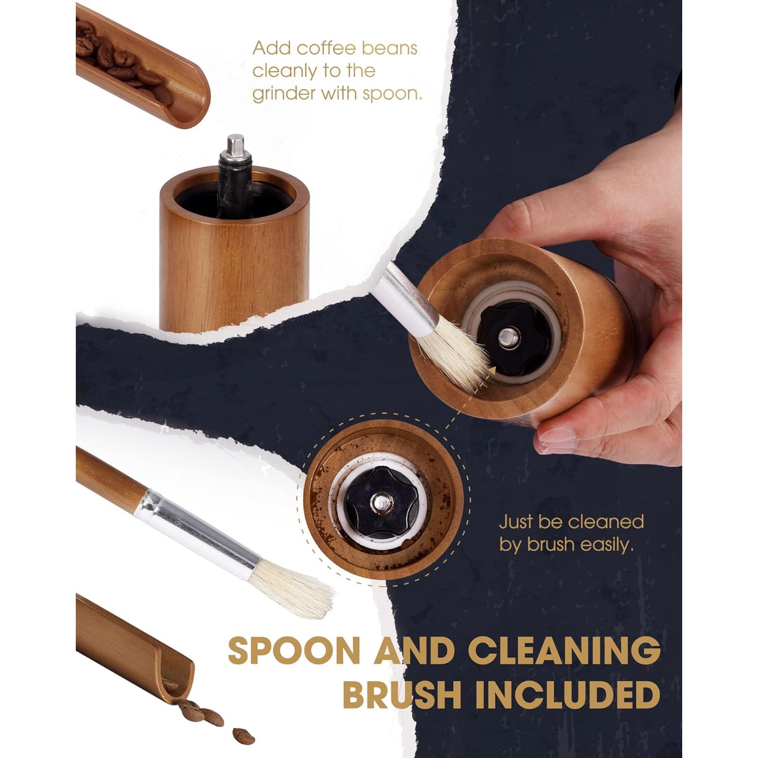 Molinillo de Café Manual POLIVIAR JX2022-CG10 Madera 0.69kg