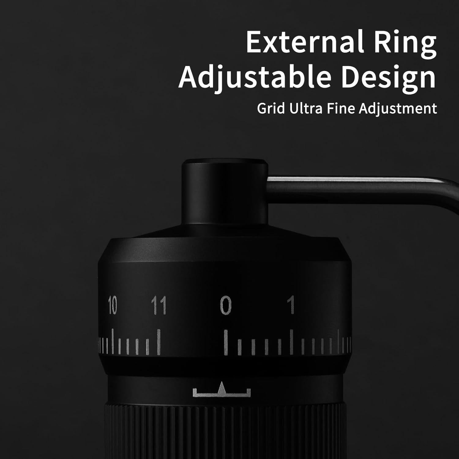 Molino de Café Manual Suvykep KA-1 Negro, 25g, Acero Inoxidable