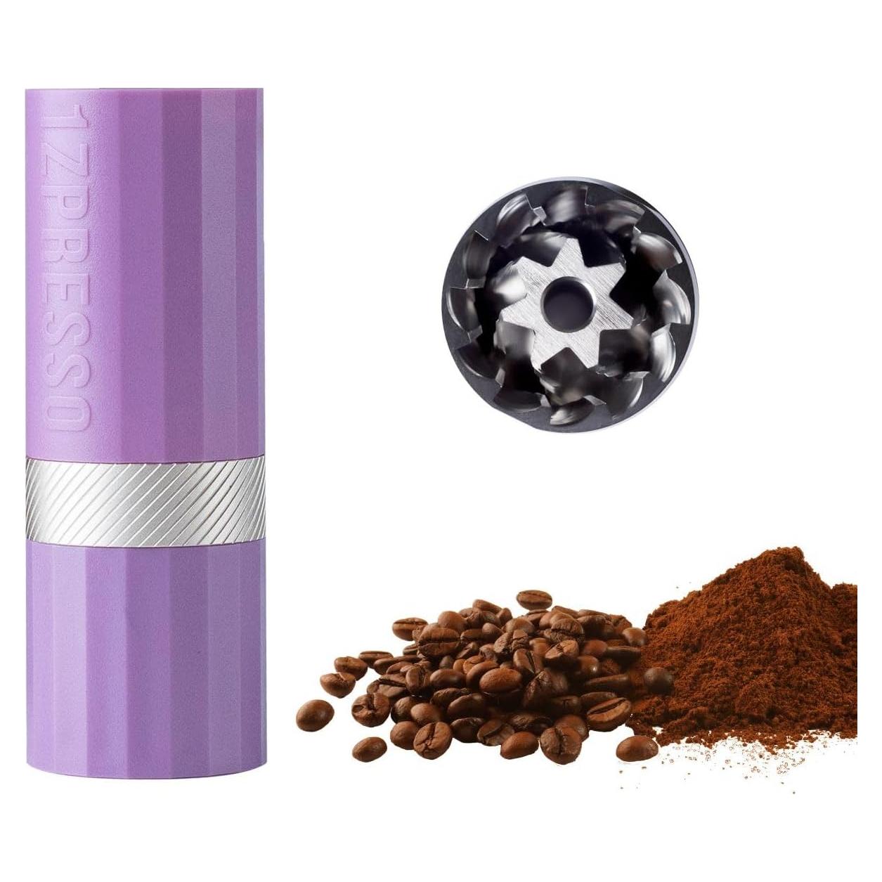 Molinillo de Café Manual 1Zpresso Q Air Púrpura - Compacto y Ajustable