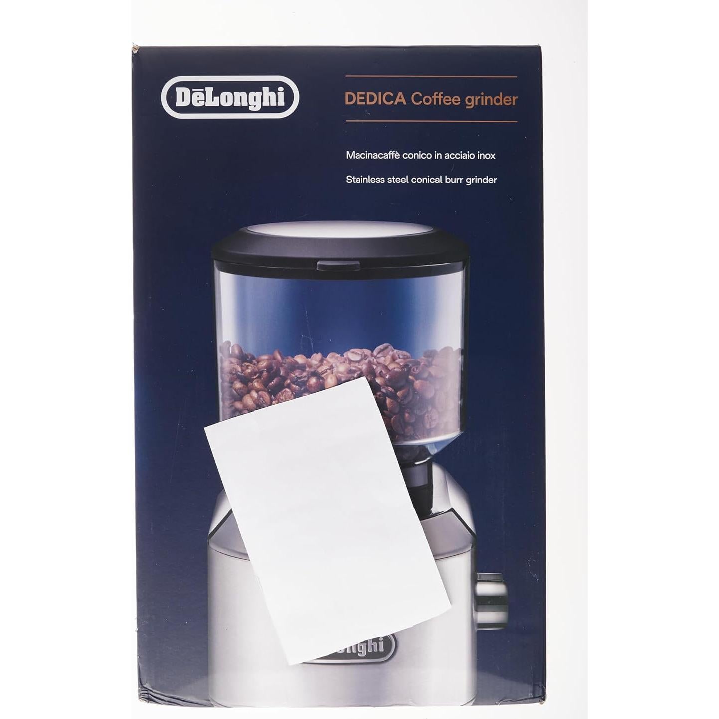 Molinillo de Café De'Longhi KG 521.M Plata 18 Configuraciones