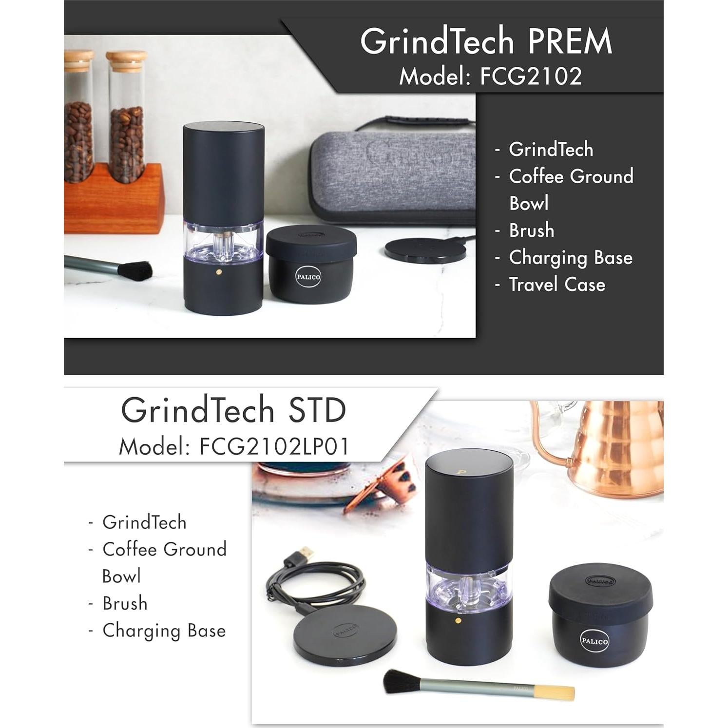 Molinillo de Café Eléctrico Portátil PALICO FCG2102LP01 25g