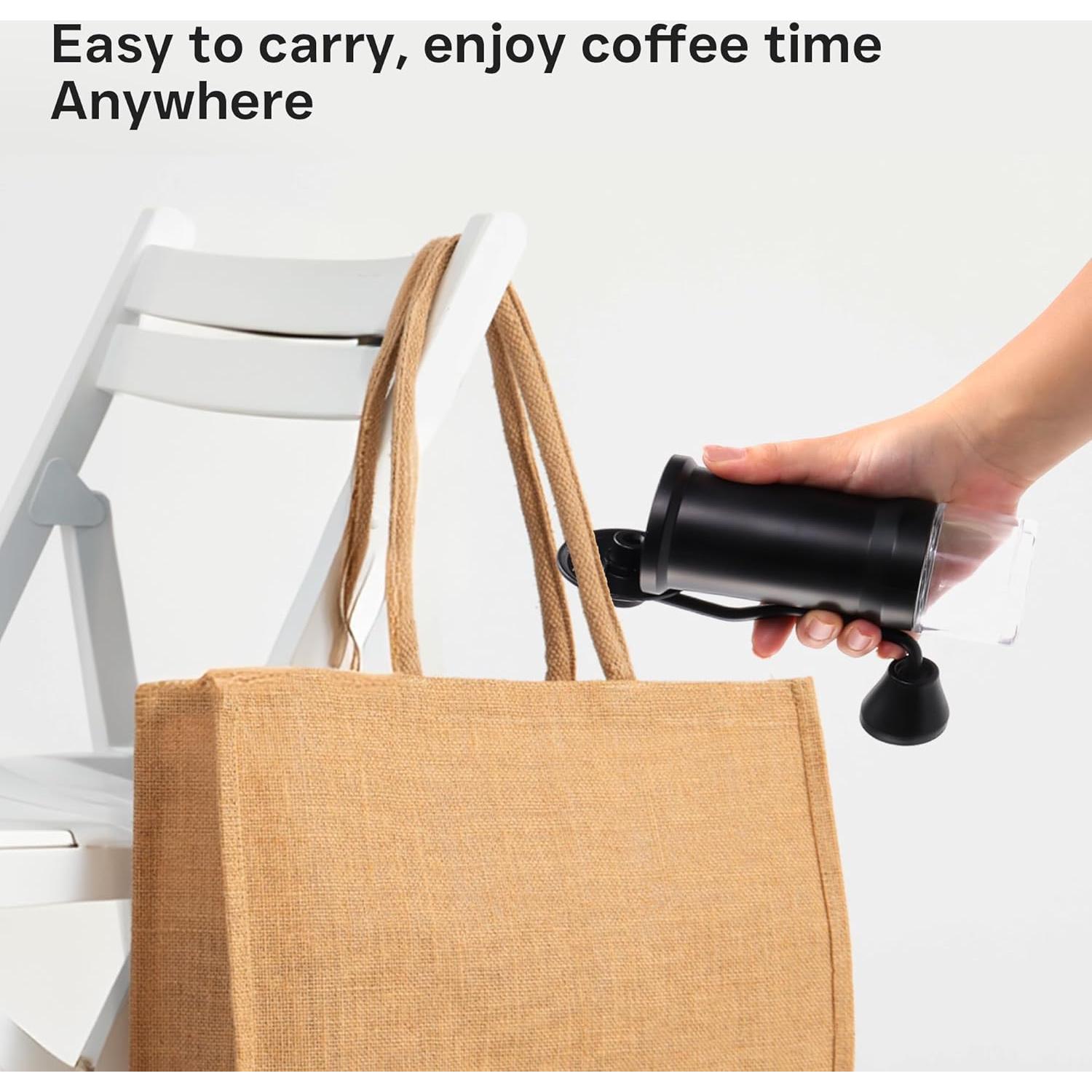 Molino de Café Manual Mikinya - Acero Inoxidable, 40 Ajustes