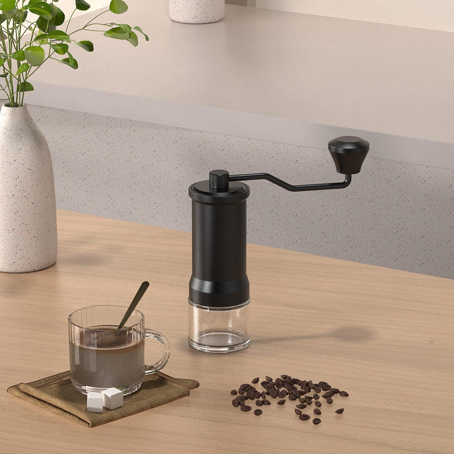 Molino de Café Manual Mikinya - Acero Inoxidable, 40 Ajustes