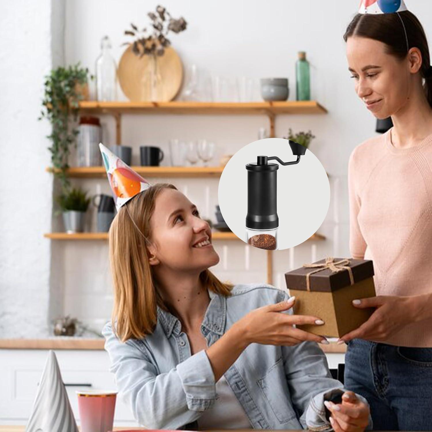 Molino de Café Manual Mikinya - Acero Inoxidable, 40 Ajustes