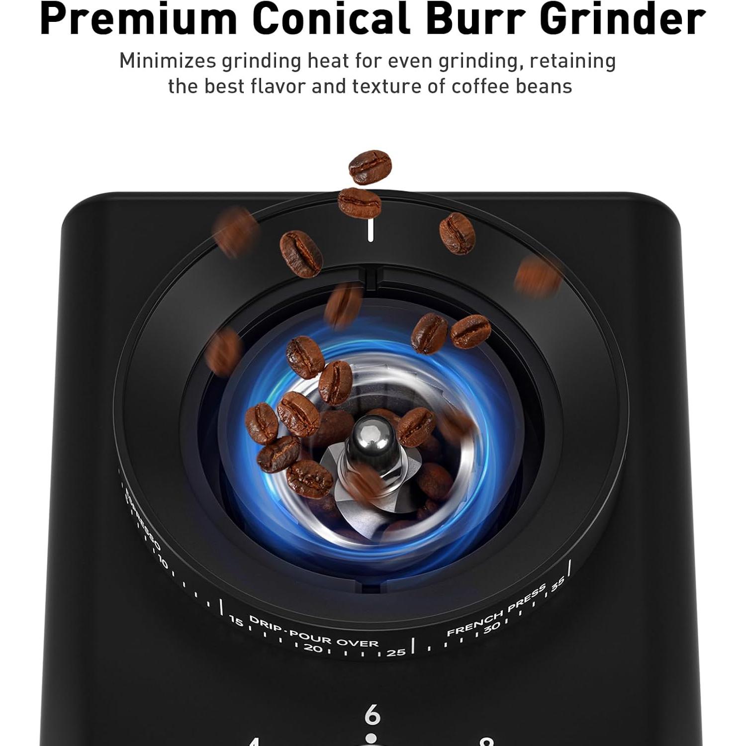 Molino de Café Secura CG9702-UL Acero Inoxidable 35 Niveles