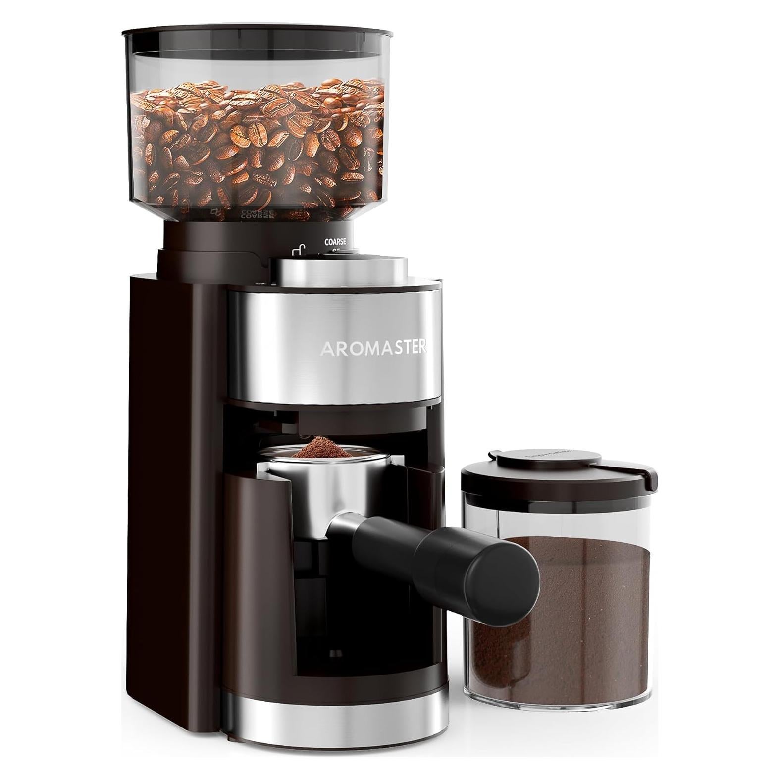 Molinillo de Café Aromaster HB583 con 25 Configuraciones y Soporte