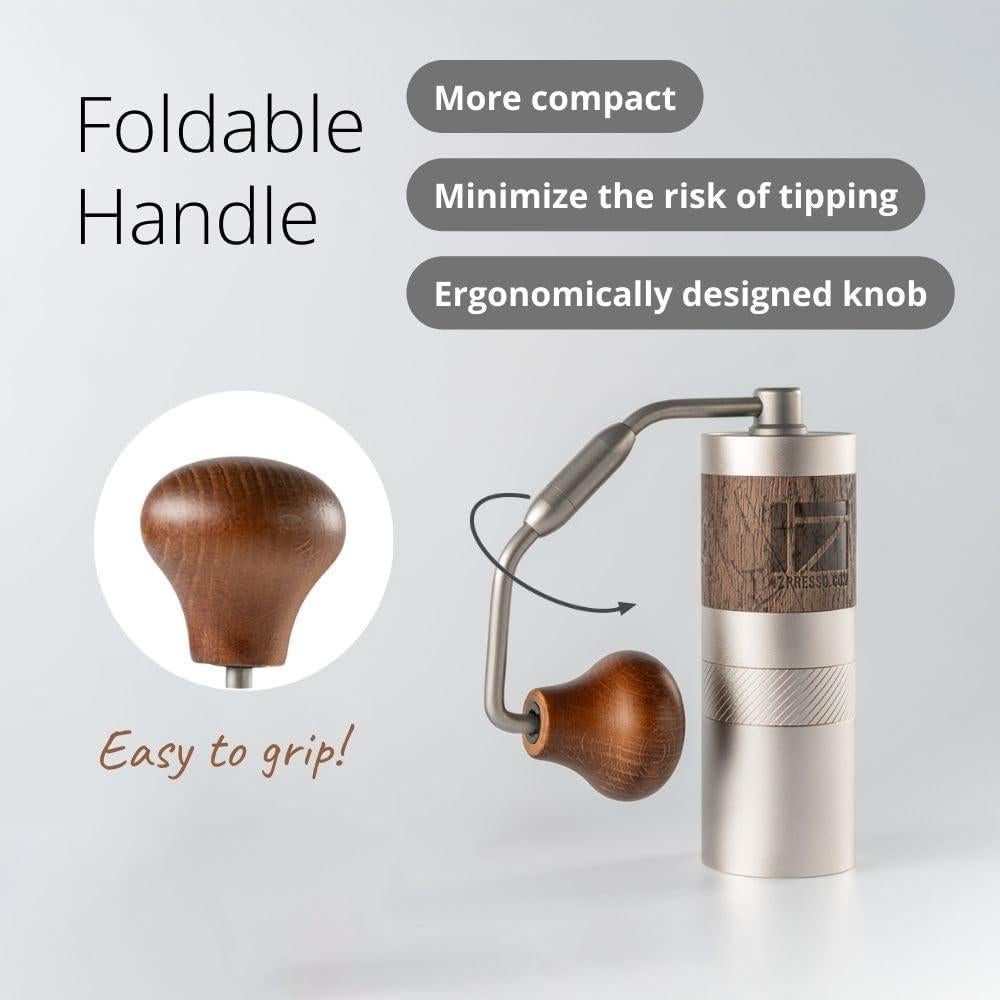 Molinillo de Café Manual 1Zpresso Q Acero Inoxidable Portátil