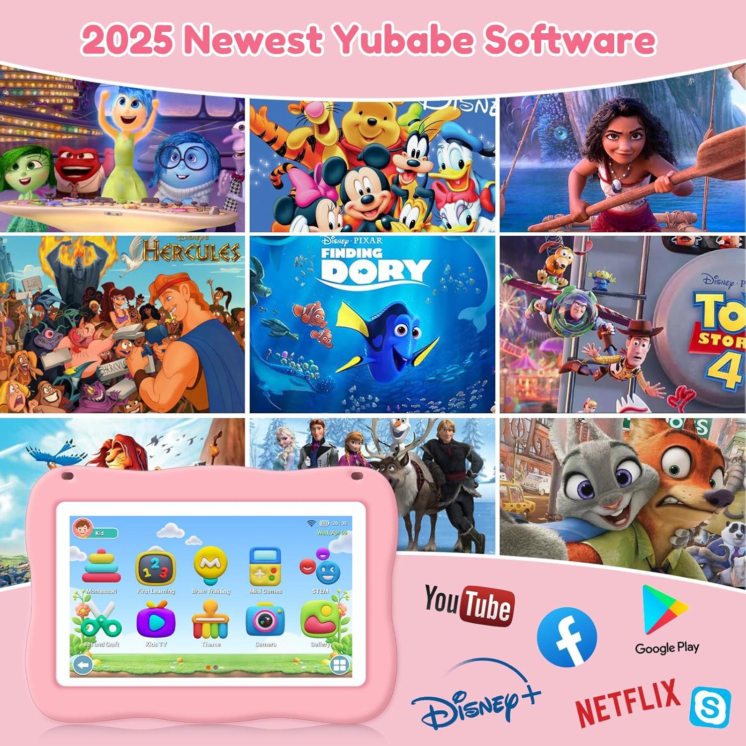 Tableta Educativa para Niños TOPELOTEK 7" Rosa con Funda