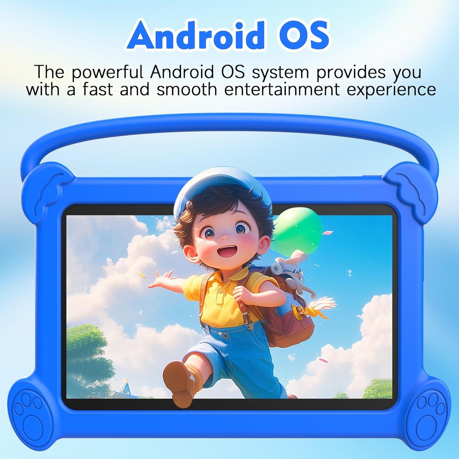 Tableta para Niños ICONLINK 7" 32GB Android con Funda Azul