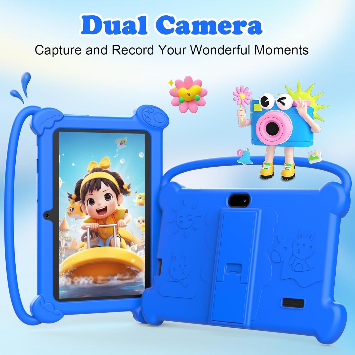 Tableta para Niños ICONLINK 7" 32GB Android con Funda Azul