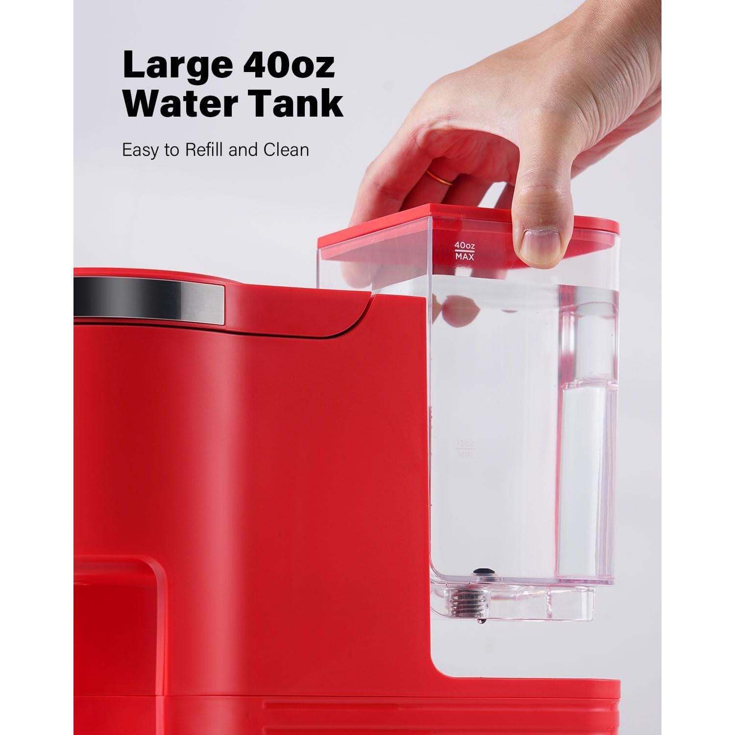 Cafetera 3 en 1 SHARDOR UL-CM9429D, 6-14 oz, Roja