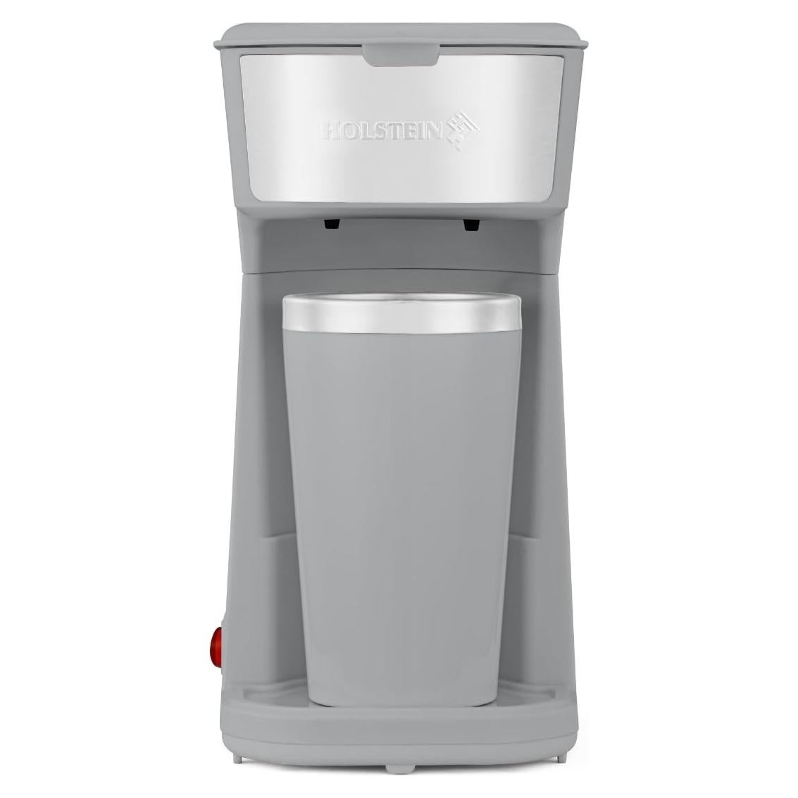 Cafetera Personal Holstein Housewares 414ml Compacta Gris