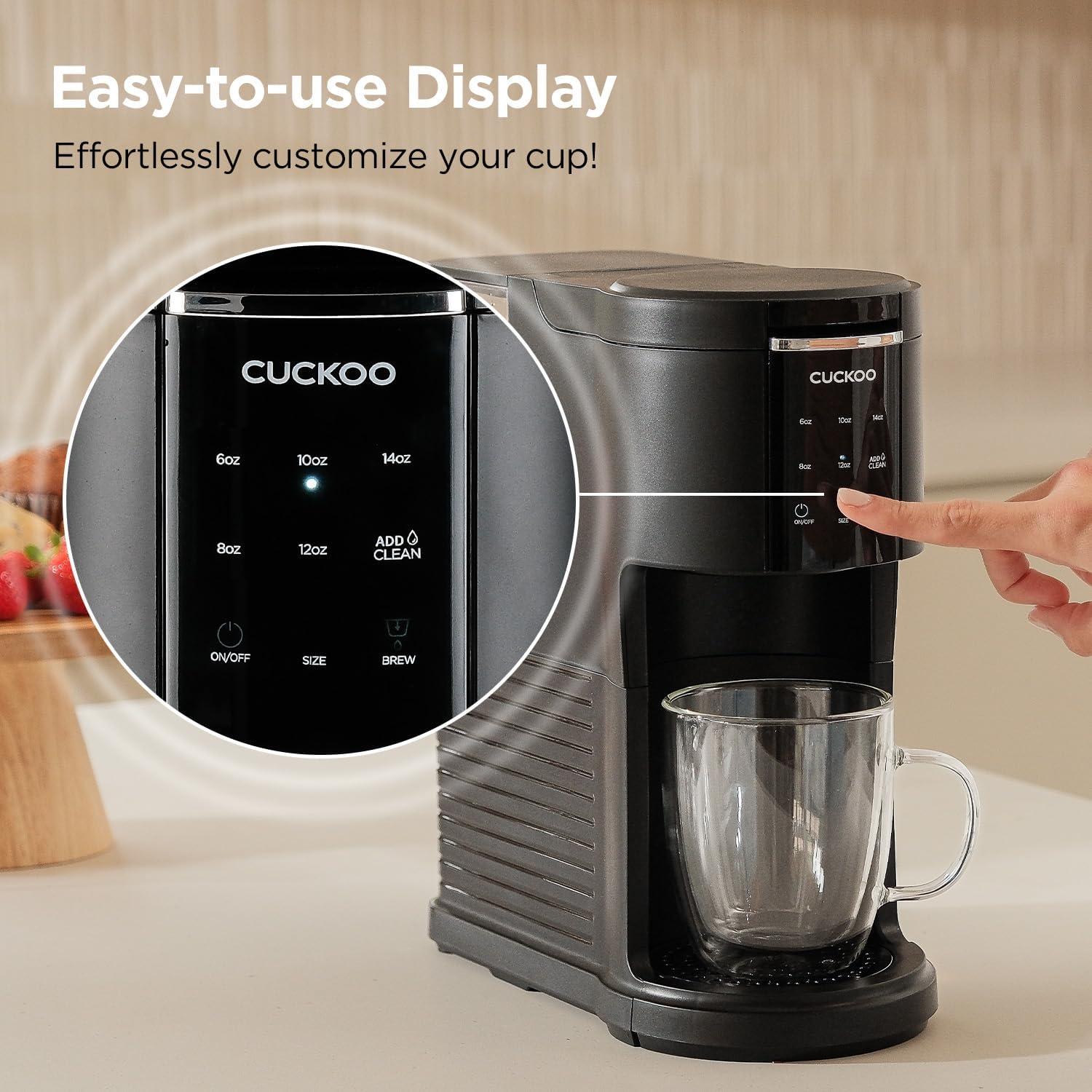 Cafetera CUCKOO K-Cup 3 en 1 con Auto-Limpieza 2.26 kg