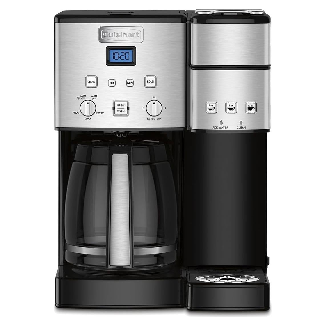 Cafetera Cuisinart SS-15P1 12 Tazas y Porción Única Acero Inox
