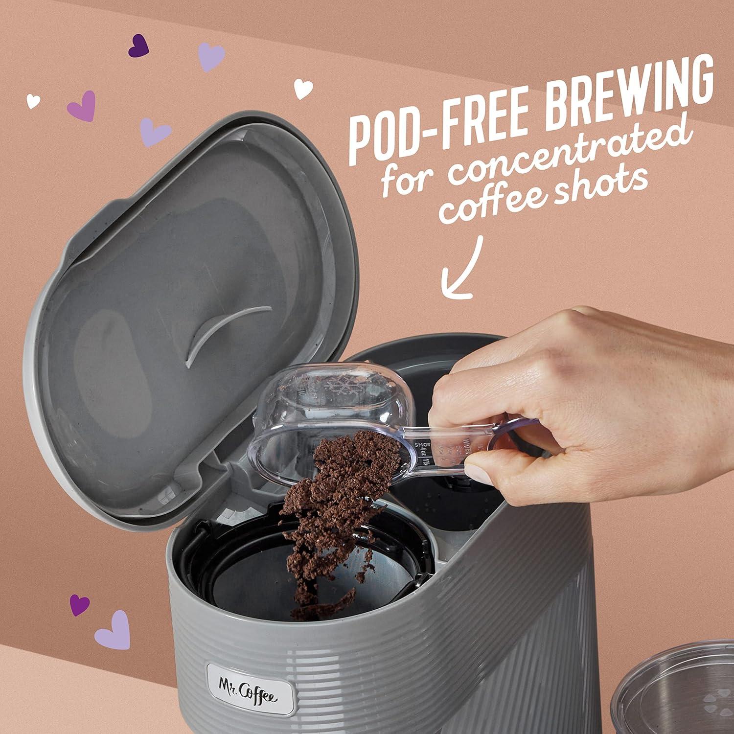 Máquina de Café Mr. Coffee 4-en-1 Latte Lux 622g con Espumador