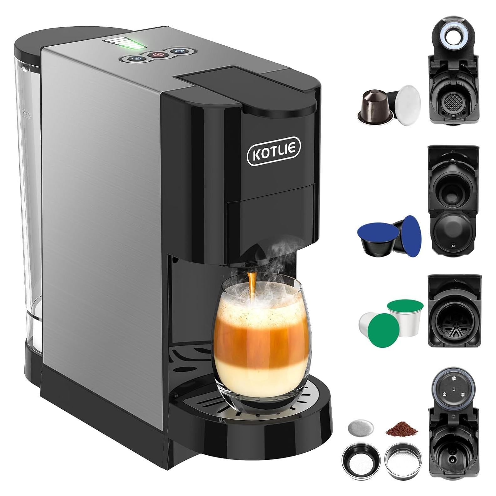 Cafetera KOTLIE AC-513HF 5en1 Espresso 19Bar Negro