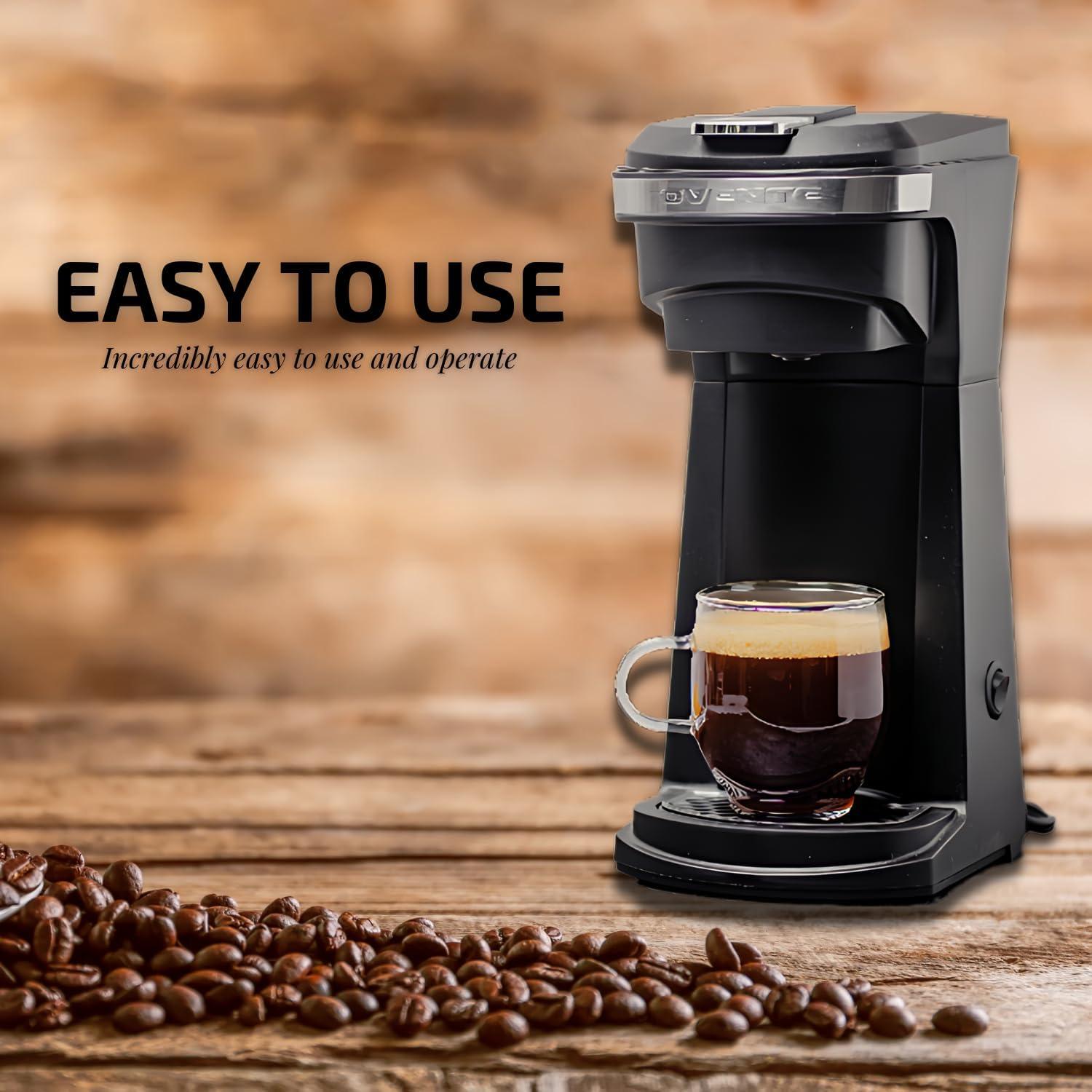 Cafetera OVENTE CMK42B 1 Taza 800W Compacta Negra