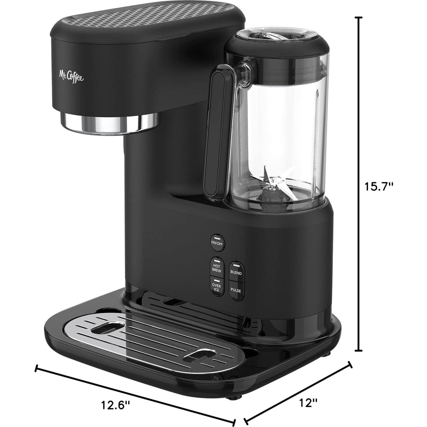 Cafetera 3-en-1 Mr. Coffee con Licuadora y Filtro Reutilizable